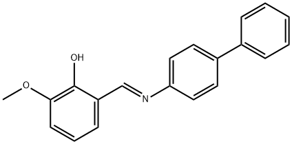 2-[(4-biphenylylimino)methyl]-6-methoxyphenol Struktur