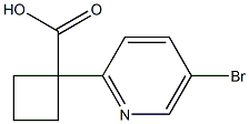 1-(5-bromopyridin-2-yl)cyclobutanecarboxylic acid Structure