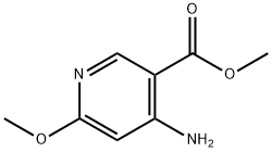 4-Amino-6-methoxy-nicotinic acid methyl ester Struktur