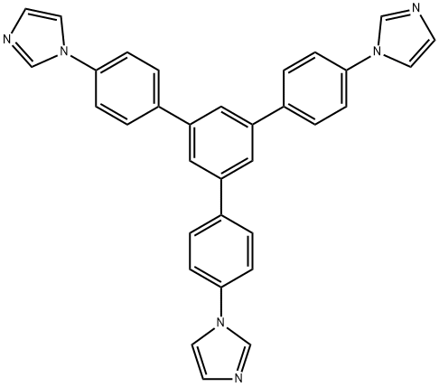 1,1'-(5'-(4-(1H-imidazol-1-yl)phenyl)-[1,1':3',1''-terphenyl]-4,4''-diyl)bis(1H-imidazole) Struktur