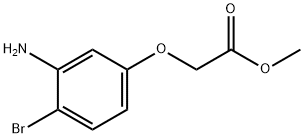 (3-Amino-4-bromo-phenoxy)-acetic acid methyl ester Struktur