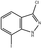 3-Chloro-7-iodo-1H-indazole Struktur