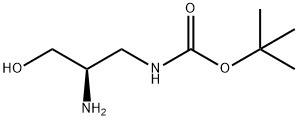 N-((2R)-2-amino-3-hydroxypropyl)(tert-butoxy)carboxamide Struktur