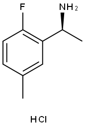 (1S)-1-(2-FLUORO-5-METHYLPHENYL)ETHYLAMINE HYDROCHLORIDE Struktur