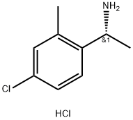 (1R)-1-(4-CHLORO-2-METHYLPHENYL)ETHYLAMINE HYDROCHLORIDE Struktur