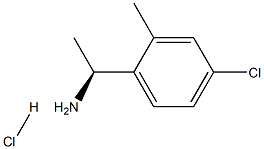 (1S)-1-(4-CHLORO-2-METHYLPHENYL)ETHYLAMINE HYDROCHLORIDE Struktur