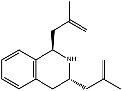 1,3-bis(2-methyl-2-propen-1-yl)-1,2,3,4-tetrahydroisoquinoline Struktur