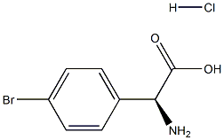 (S)-2-AMINO-2-(4-BROMOPHENYL)ACETIC ACID HYDROCHLORIDE Struktur