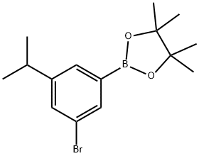 3-Bromo-5-isopropylphenylboronic acid pinacol ester Struktur