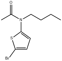 N-(5-bromothiophen-2-yl)-N-butylacetamide Struktur