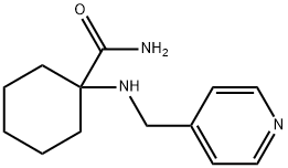 1-{[(pyridin-4-yl)methyl]amino}cyclohexane-1-carboxamide Struktur