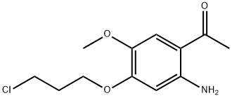 1-(2-AMINO-4-(3-CHLOROPROPOXY)-5-METHOXYPHENYL)ETHANONE Struktur