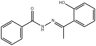 N'-[1-(2-hydroxyphenyl)ethylidene]benzohydrazide Struktur