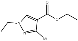 3-Bromo-1-ethyl-1H-pyrazole-4-carboxylic acid ethyl ester Struktur