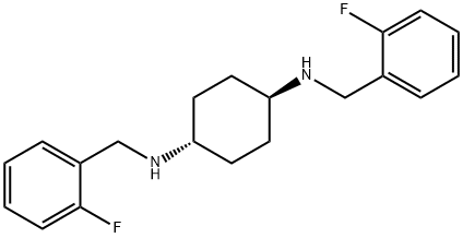 (1R,4R)-N1,N4-BIS(2-FLUOROBENZYL)CYCLOHEXANE-1,4-DIAMINE Struktur