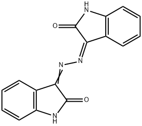 (3Z,3Z)-3,3-(hydrazine-1,2-diylidene)bis(indolin-2-one) Struktur