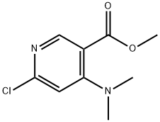 methyl6-chloro-4-(dimethylamino)pyridine-3-carboxylate Struktur