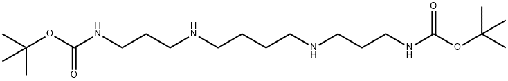 1,14-di-Boc-1,5,10,14-tetraazatetradecane Struktur