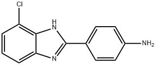 4-(4-chloro-1H-benzimidazol-2-yl)aniline Struktur