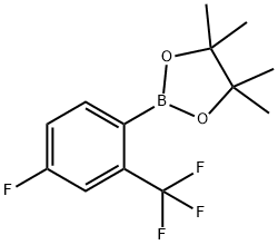 4-Fluoro-2-(trifluoromethyl)phenylboronic acid pinacol ester Struktur