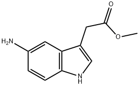 methyl 2-(5-amino-1H-indol-3-yl)acetate Struktur