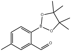 5-METHYL-2-(4,4,5,5-TETRAMETHYL-1,3,2-DIOXABOROLAN-2-YL)BENZALDEHYDE Struktur