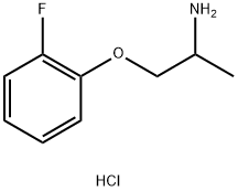 1-(2-fluorophenoxy)propan-2-amine hydrochloride Struktur