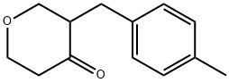 3-(4-METHYLBENZYL)DIHYDRO-2H-PYRAN-4(3H)-ONE Struktur