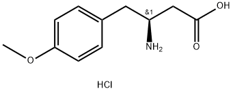 (S)-3-Amino-4-(4-methoxy-phenyl)-butyric acid-HCl Struktur