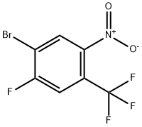 1-Bromo-2-fluoro-5-nitro-4-trifluoromethyl-benzene Struktur