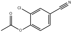 Acetic acid 2-chloro-4-cyano-phenyl ester Struktur