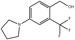 (4-Pyrrolidin-1-yl-2-trifluoromethyl-phenyl)-methanol Struktur