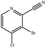 3-BROMO-4-CHLORO-2-CYANOPYRIDINE Struktur