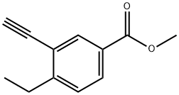 METHYL 4-ETHYL-3-ETHYNYLBENZOATE Struktur