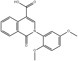 2-(2,5-Dimethoxyphenyl)-1-oxo-1,2-dihydroisoquinoline-4-carboxylic acid Struktur