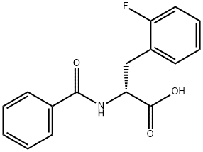 N-benzoyl-2-fluoro- D-Phenylalanine Struktur