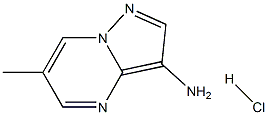 6-methylpyrazolo[1,5-a]pyrimidin-3-amine:hydrochloride Struktur