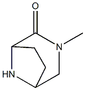 3,8-diazabicyclo[3.2.1]octan-2-one, 3-methyl- Struktur