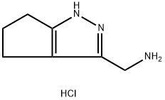 (1,4,5,6-tetrahydrocyclopenta[c]pyrazol-3-ylmethyl)amine dihydrochloride Struktur