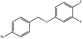 (4-BROMOBENZYL)(3,4-DIFLUOROPHENYL)SULFANE Struktur