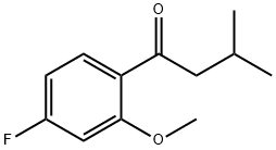 1-(4-FLUORO-2-METHOXYPHENYL)-3-METHYLBUTAN-1-ONE Struktur