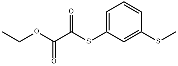 ETHYL 2-((3-(METHYLTHIO)PHENYL)THIO)-2-OXOACETATE Struktur