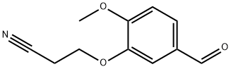 3-(5-FORMYL-2-METHOXYPHENOXY)PROPANENITRILE Struktur