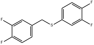 (3,4-DIFLUOROBENZYL)(3,4-DIFLUOROPHENYL)SULFANE Struktur