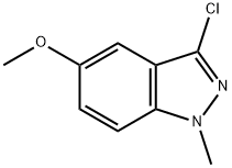 3-Chloro-5-methoxy-1-methyl-1H-indazole Struktur