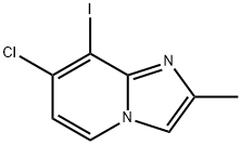 7-CHLORO-8-IODO-2-METHYLIMIDAZO[1,2-A]PYRIDINE Struktur