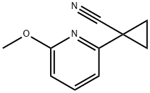 1-(6-METHOXYPYRIDIN-2-YL)CYCLOPROPANECARBONITRILE Struktur