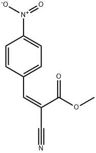 methyl 2-cyano-3-(4-nitrophenyl)acrylate Struktur