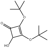 2,3-di-tert-butoxy-4-hydroxy-2-cyclobuten-1-one Struktur