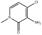 3-Amino-4-chloro-1-methyl-1H-pyridin-2-one Struktur